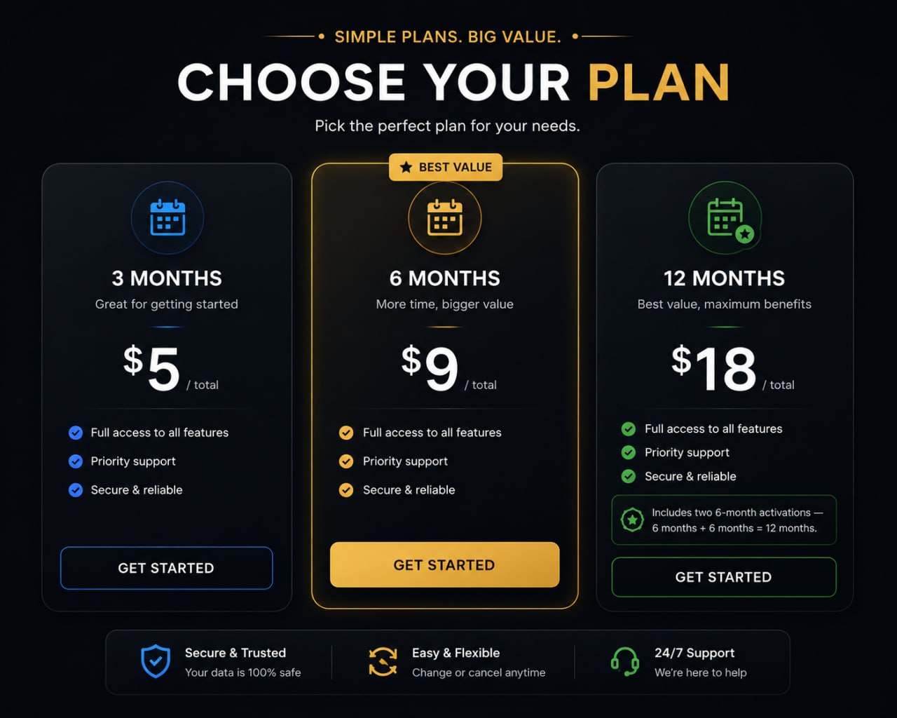 Tích xanh X Premium ( chỉ cần username)
